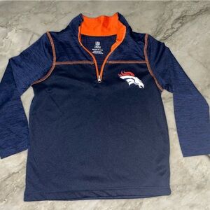Denver Broncos Little Kids Pullover Lightweight 3/4 zip up